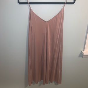 Blush pink mini-dress